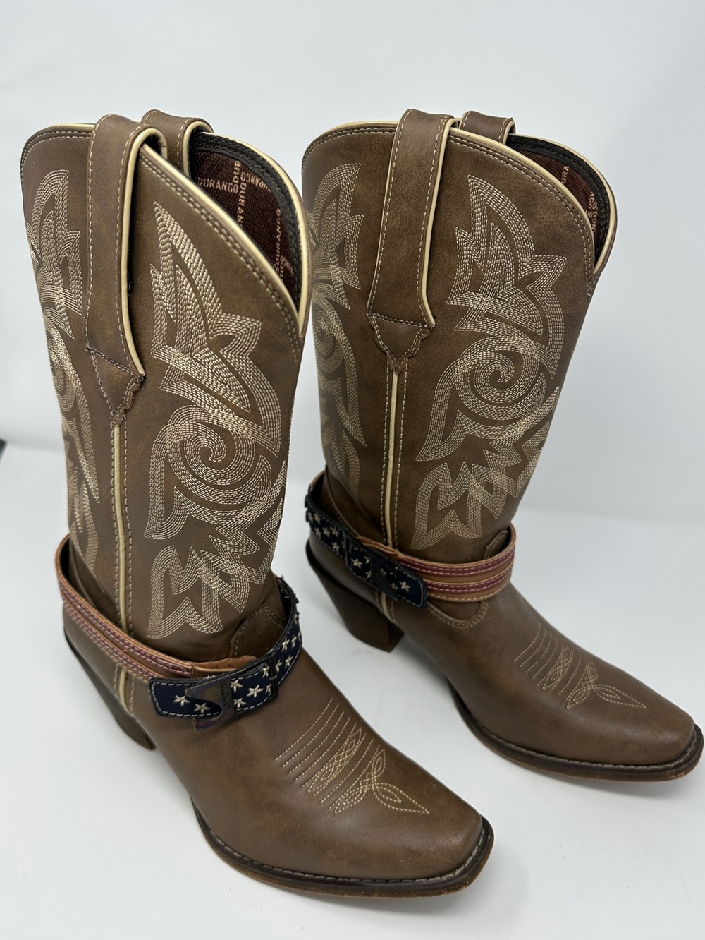 Durango boots - Women's Western Cowboy Boots with Decorative Harness size 7.5